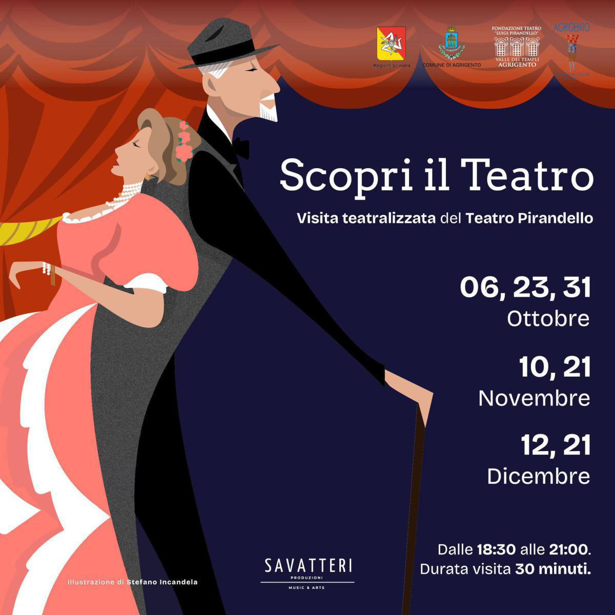 "Scopri il Teatro" Visita teatralizzata del Teatro Pirandello (inizio ore 18:30)