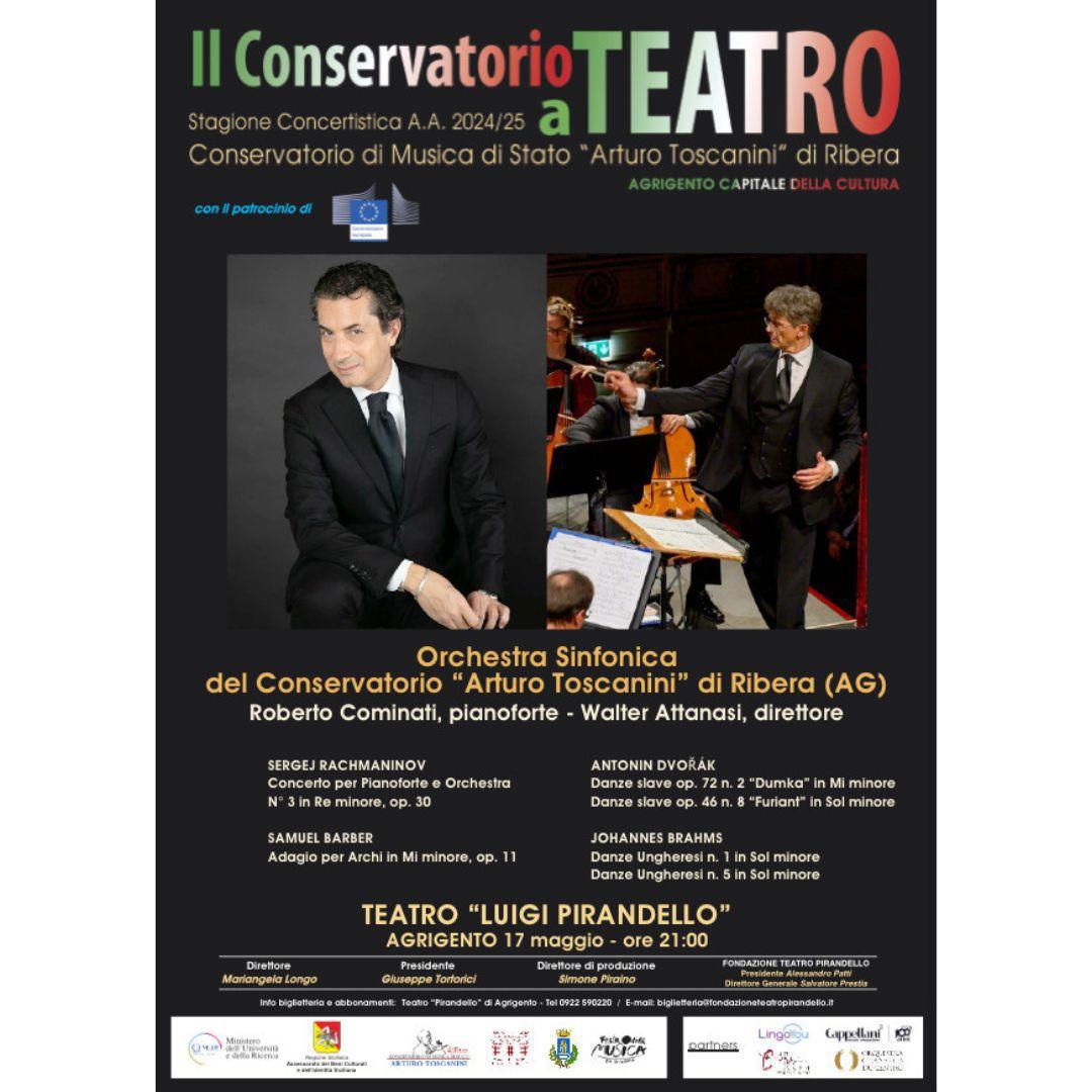 "Roberto Cominati interpreta Rach 3" Orchestra Sinfonica del Conservatorio "Arturo Toscanini" di Ribera (inizio ore 21:00)
