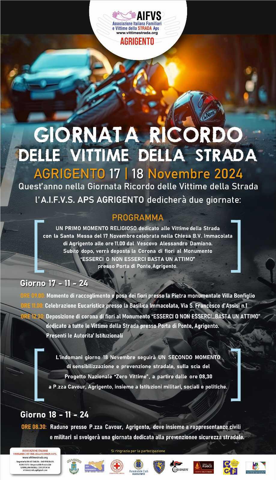 Giornata Ricordo delle Vittime della Strada (inizio ore 09.00)