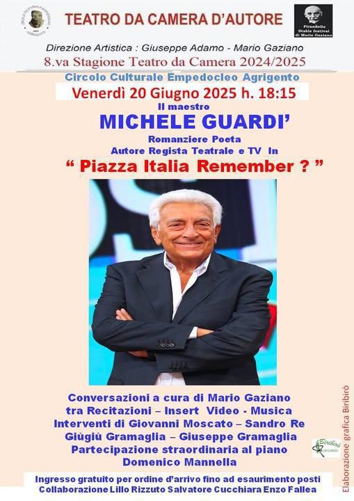 II Maestro Michele Guardì in "Piazza Italia... Remember ?" (inizio ore 18:15)