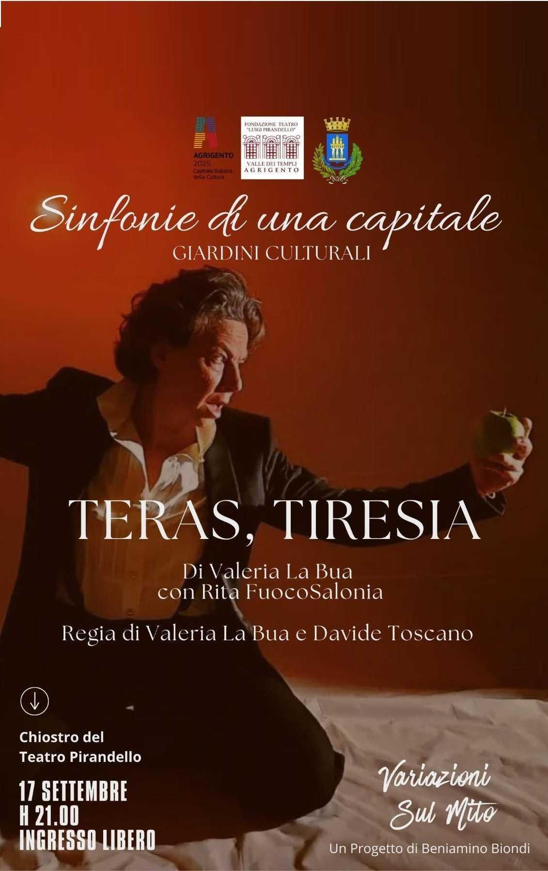 Sinfonie di una Capitale - Giardini Culturali "Teras, Tiresia" (inizio ore 21:00)