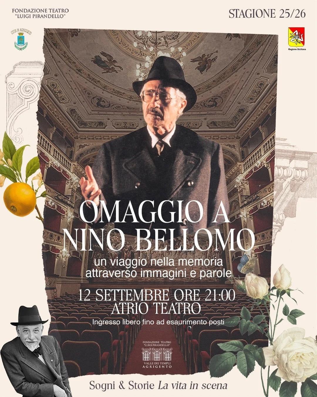 Il Respiro dell’Arte: OMAGGIO A NINO BELLOMO (inizio ore 21:00)