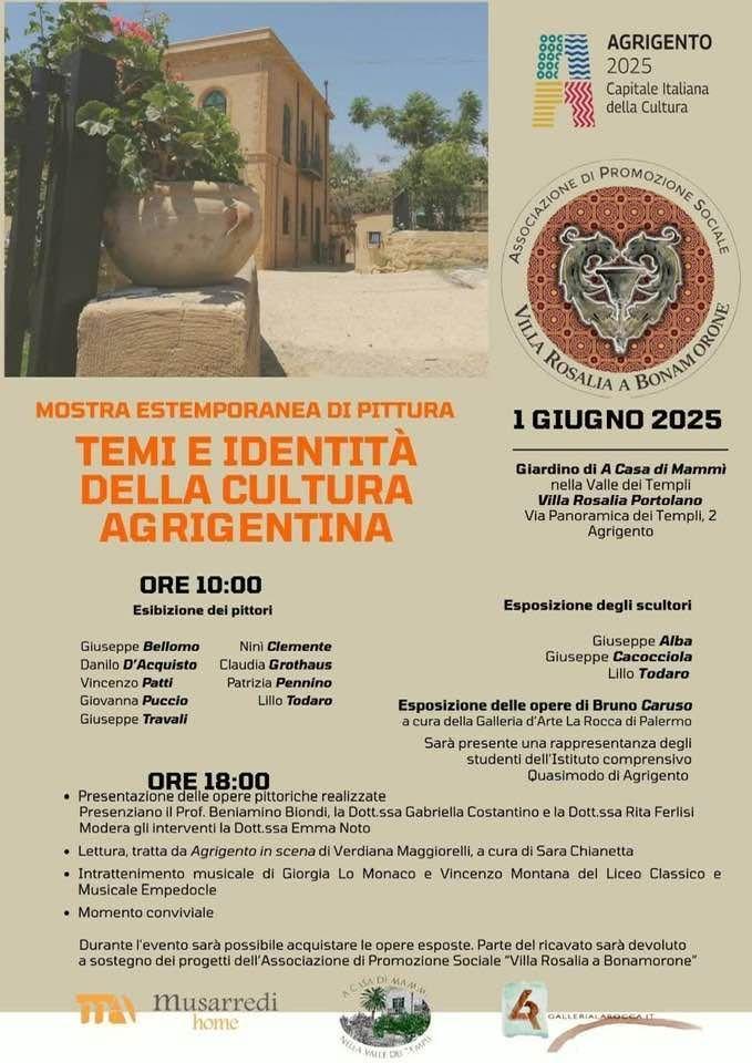 Mostra Estemporanea di Pittura "Temi e Identità della Cultura Agrigentina" (inizio ore 10.00)
