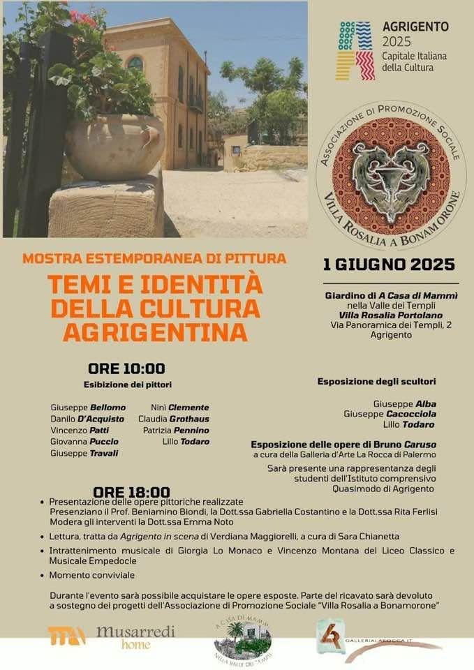 Mostra Estemporanea di Pittura "Temi e Identità della Cultura Agrigentina" (inizio ore 18.00)