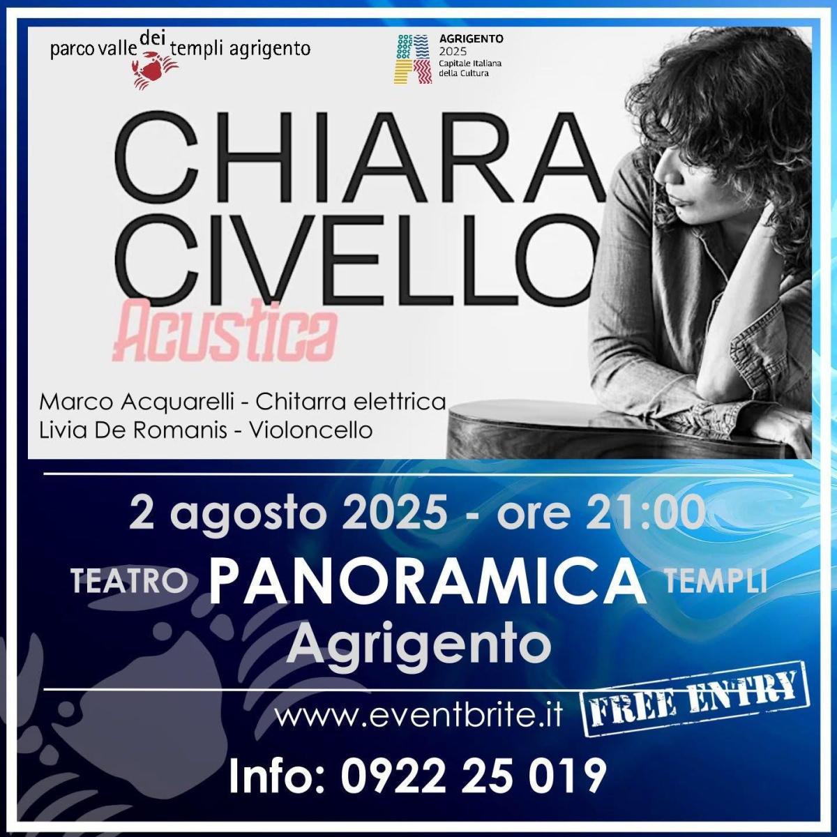 Chiara Civello Acustica (inizio ore 21.00)