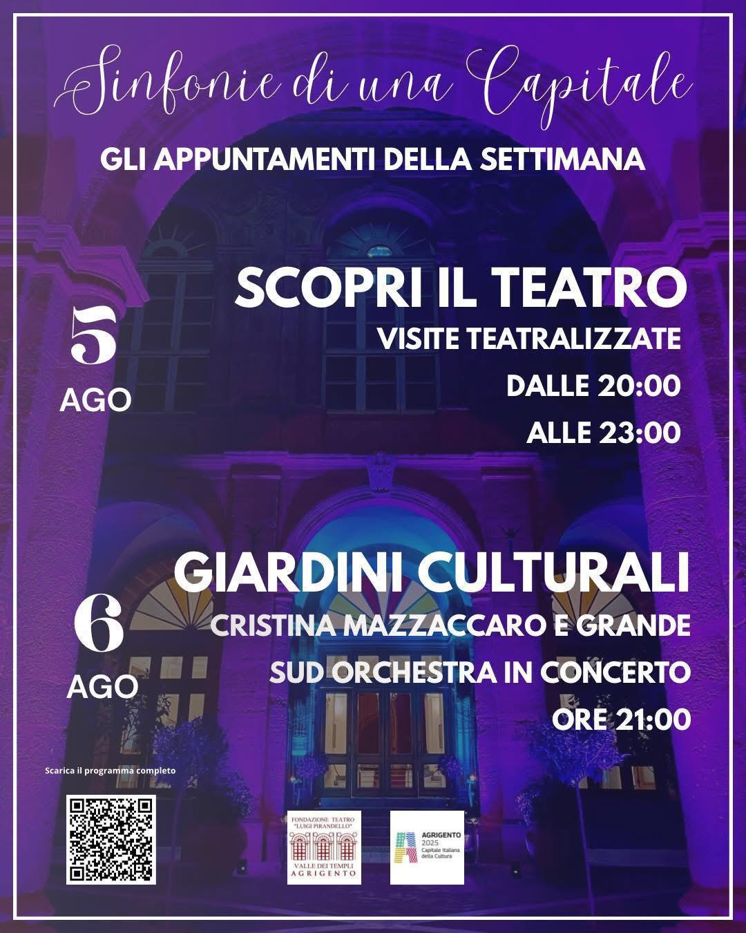 GIARDINI CULTURALI: Cristina Mazzaccaro e Grande Sud Orchestra in Concerto (inizio ore 21.00)