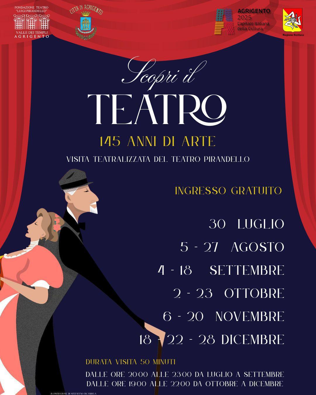 SCOPRI IL TEATRO: Visite teatralizzate (dalle ore 20:00 alle 23:00)