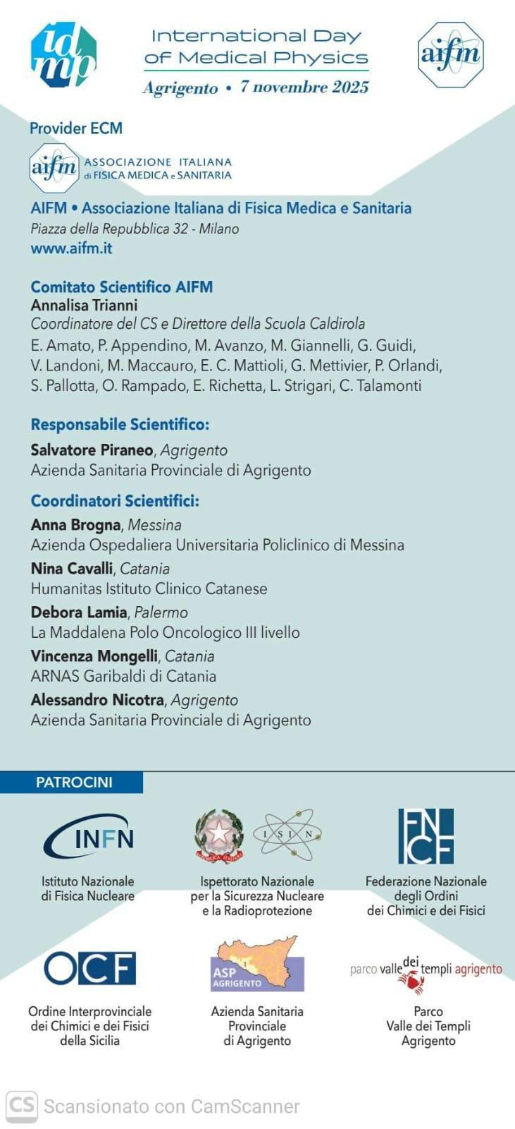 Medical Physics and Emerging Technologies: Ishaping the Next Decade (dalle ore 9.00)