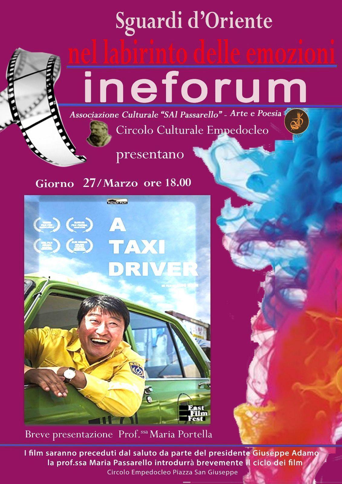 Sguardi d'Oriente nel labirinto delle emozioni - Cineforum "A Taxi Driver" (inizio ore 18.00)