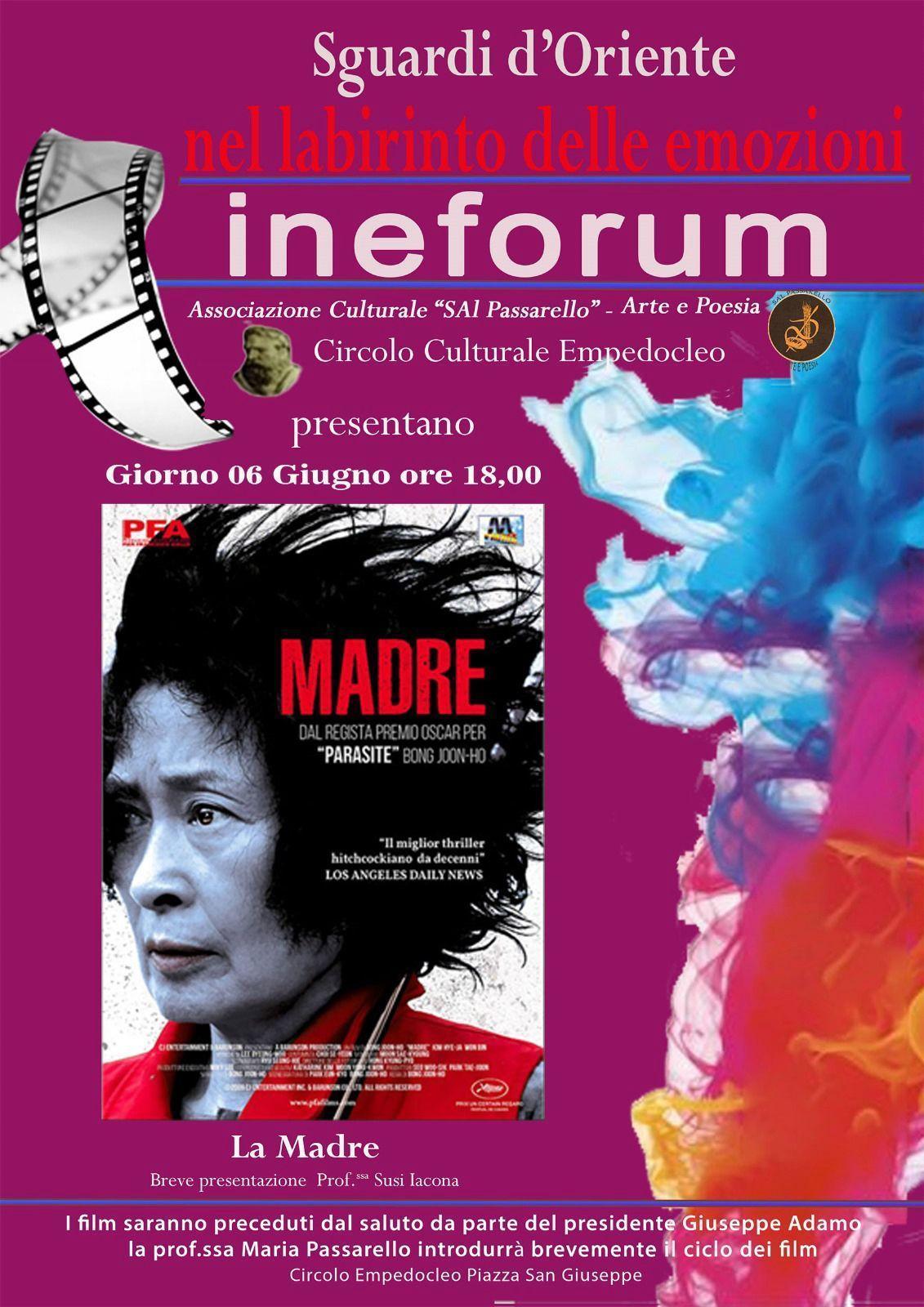 Sguardi d'Oriente nel labirinto delle emozioni - Cineforum "La Madre" (inizio ore 18.00)