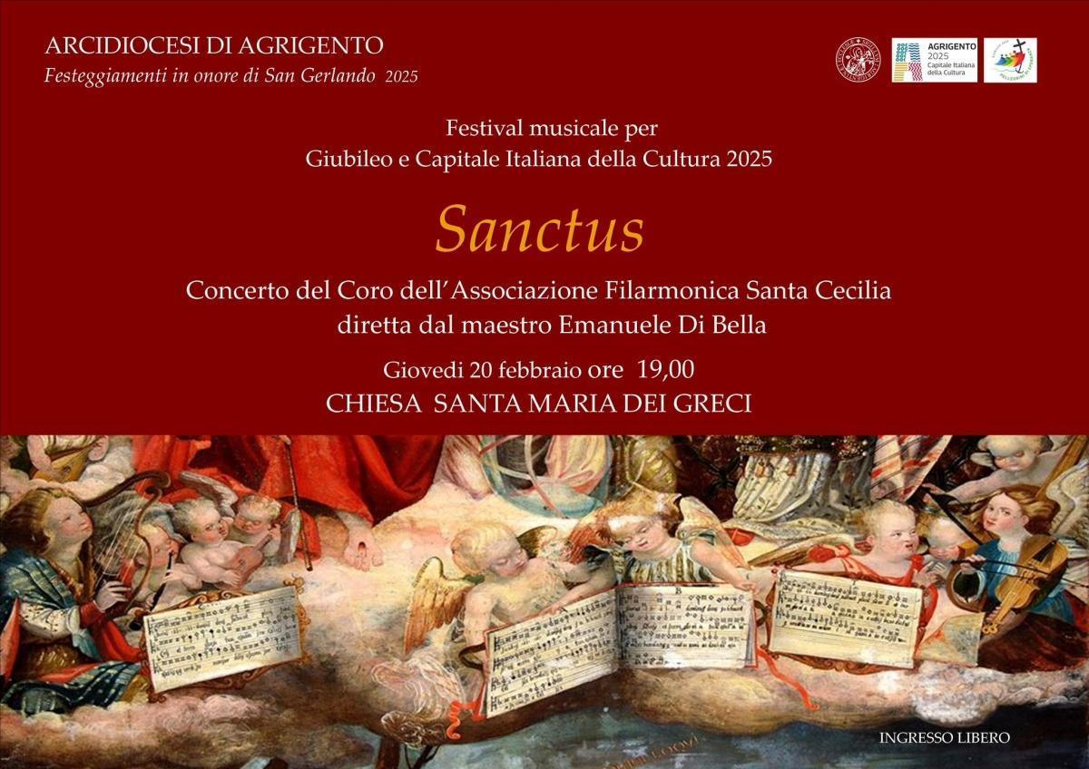 Festival musicale per Giubileo e Capitale Italiana della Cultura 2025 "Sanctus" (inizio ore 19.00)