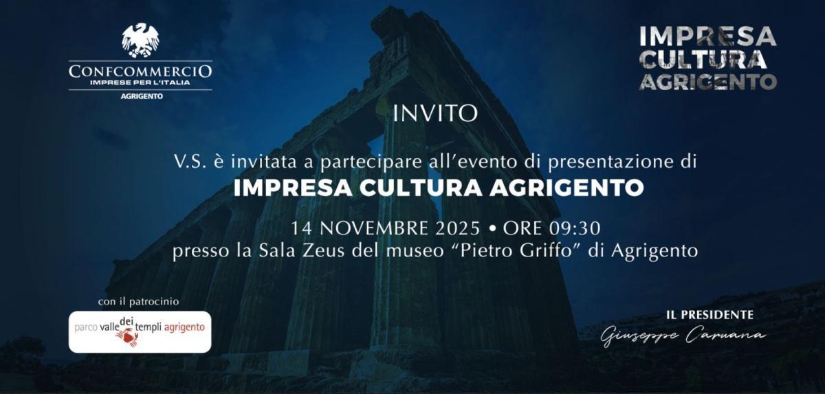 Evento di presentazione di Impresa Cultura Agrigento (inizio ore 9:30)