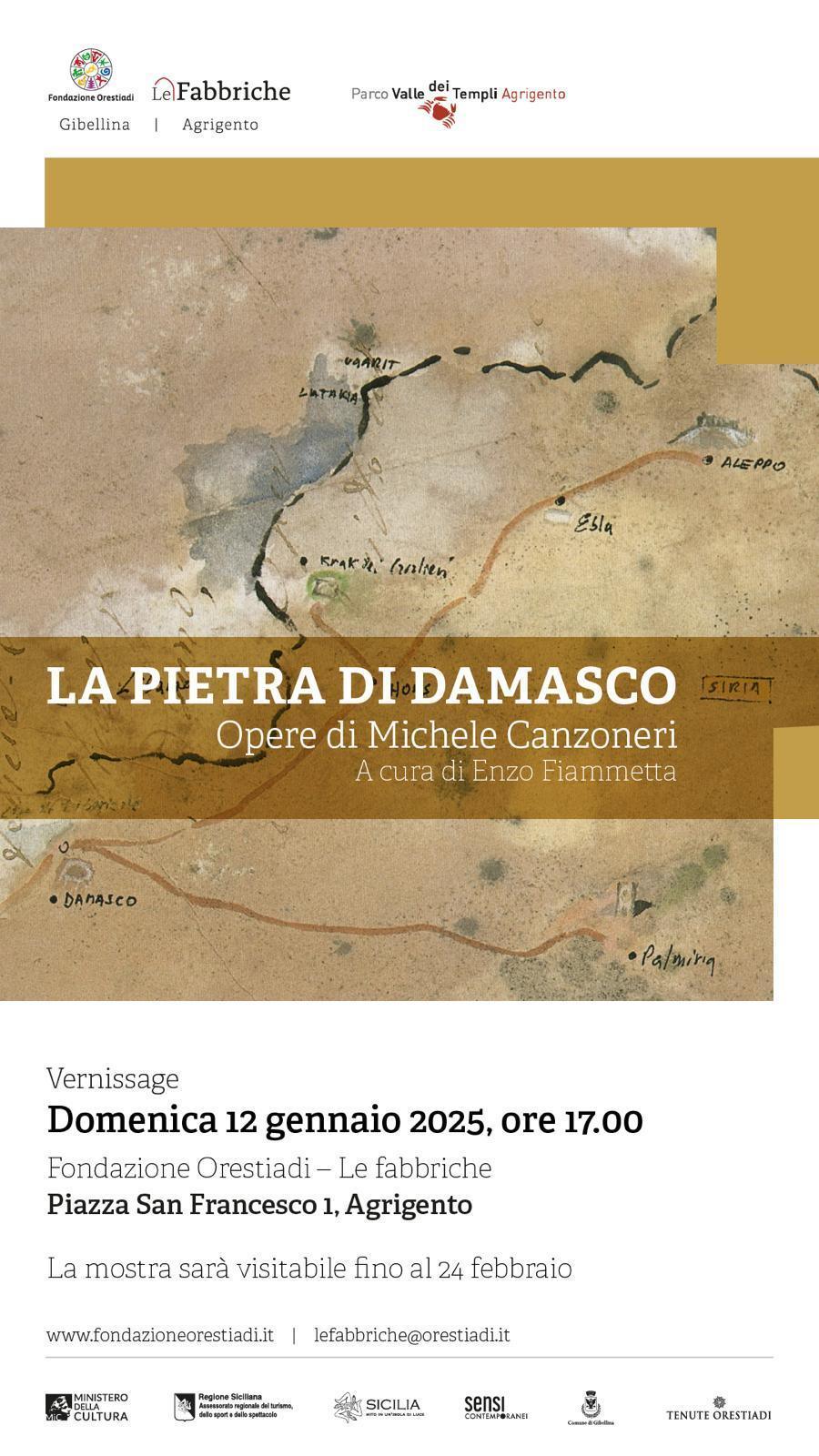 Mostra "La Pietra di Damasco" Opere di Michele Canzoneri