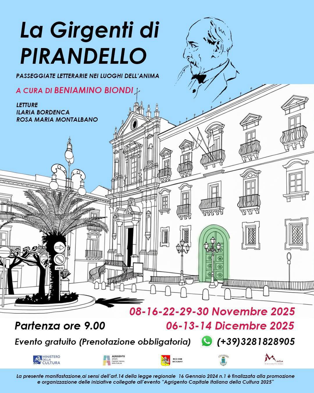 La Girgenti di Pirandello - Passeggiate Letterarie nei Luoghi dell'Anima (partenza ore 9.00)