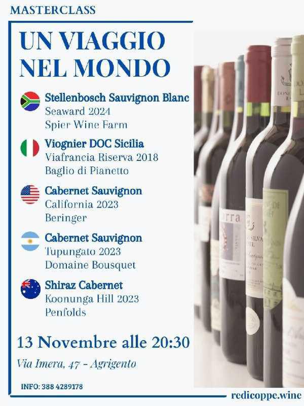 Masterclass "Un Viaggio nel Mondo" (inizio ore 20.30) Masterclass "Un Viaggio nel Mondo" (inizio ore 20.30)