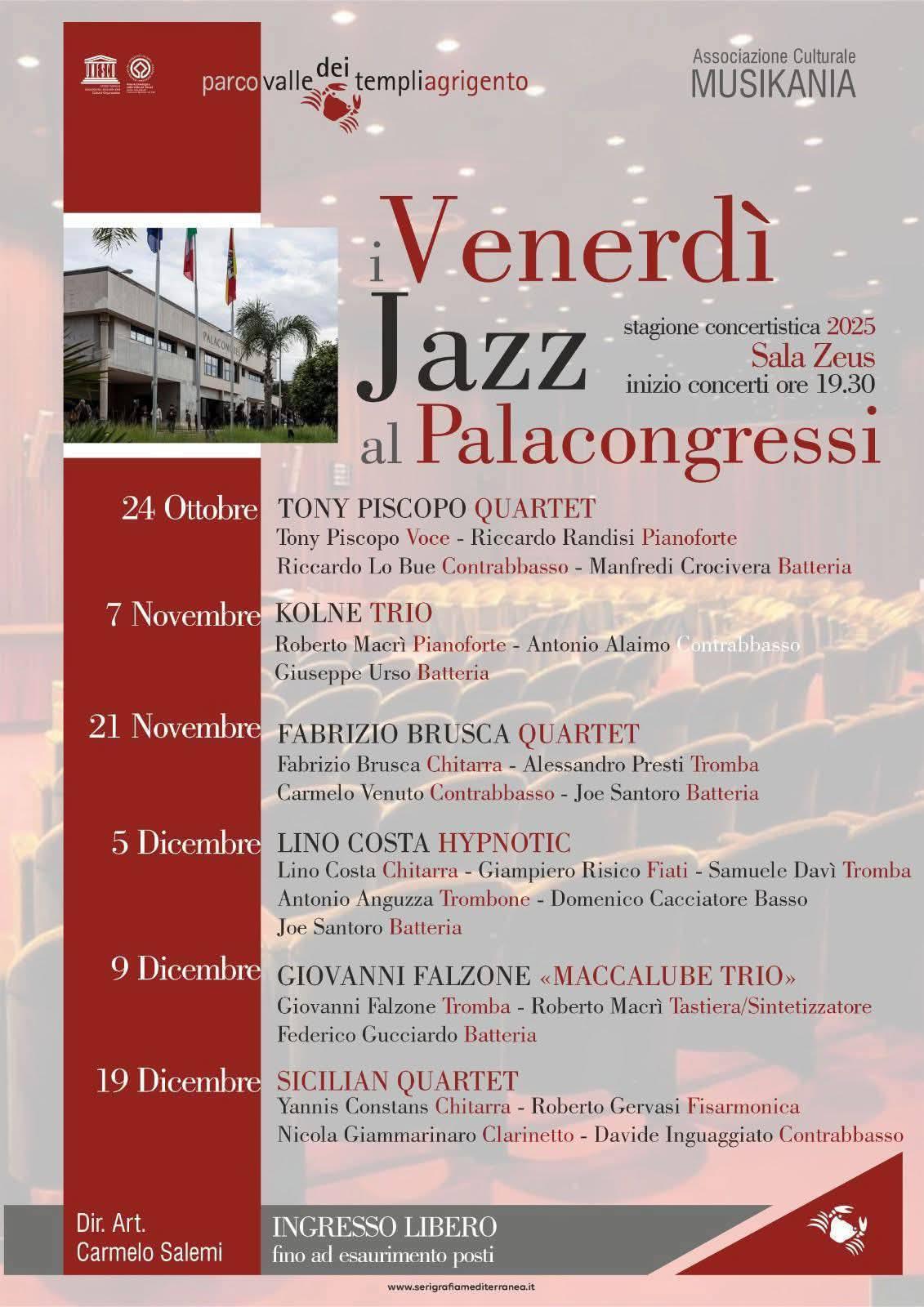 Lino Costa Hypnotic - I Venerdì Jazz al Palacongressi (inizio ore 19.30)