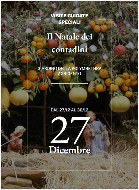 Natale alla Kolymbethra (dalle ore 11.30)