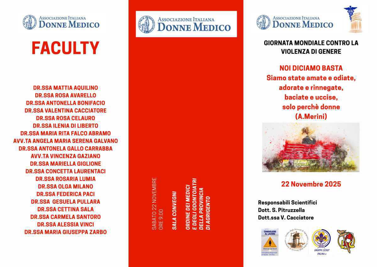 Giornata Mondiale Contro La Violenza di Genere Noi Diciamo Basta (inizio ore 9.00)