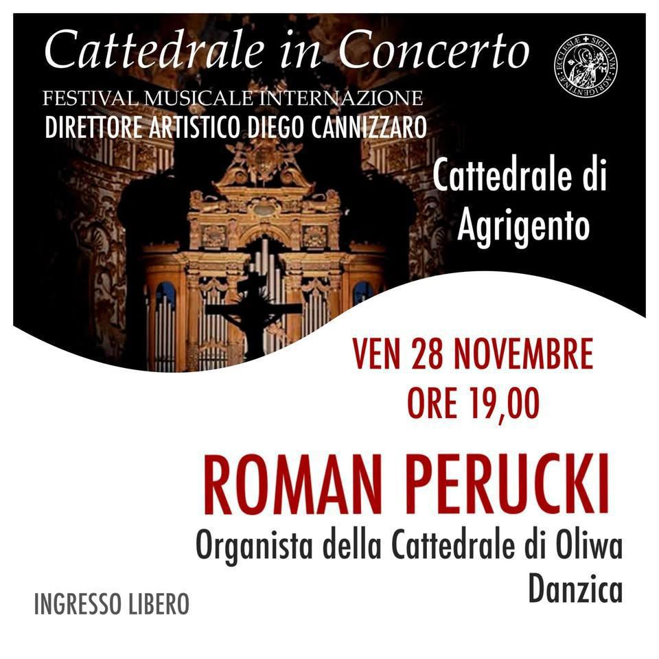 Concerto d'organo con ROMAN PERUCKI Organista della Cattedrale di Oliwa Danzica (inizio ore 19:00)