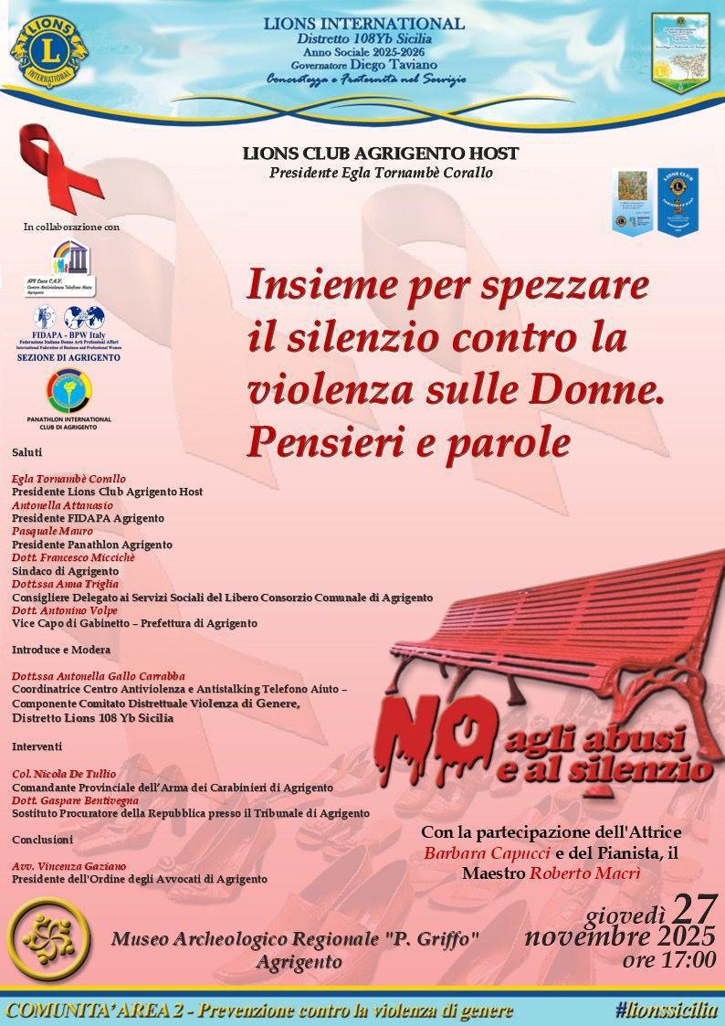 Insieme per spezzare il silenzio contro la violenza sulle Donne. Pensieri e parole (inizio ore 17.00)
