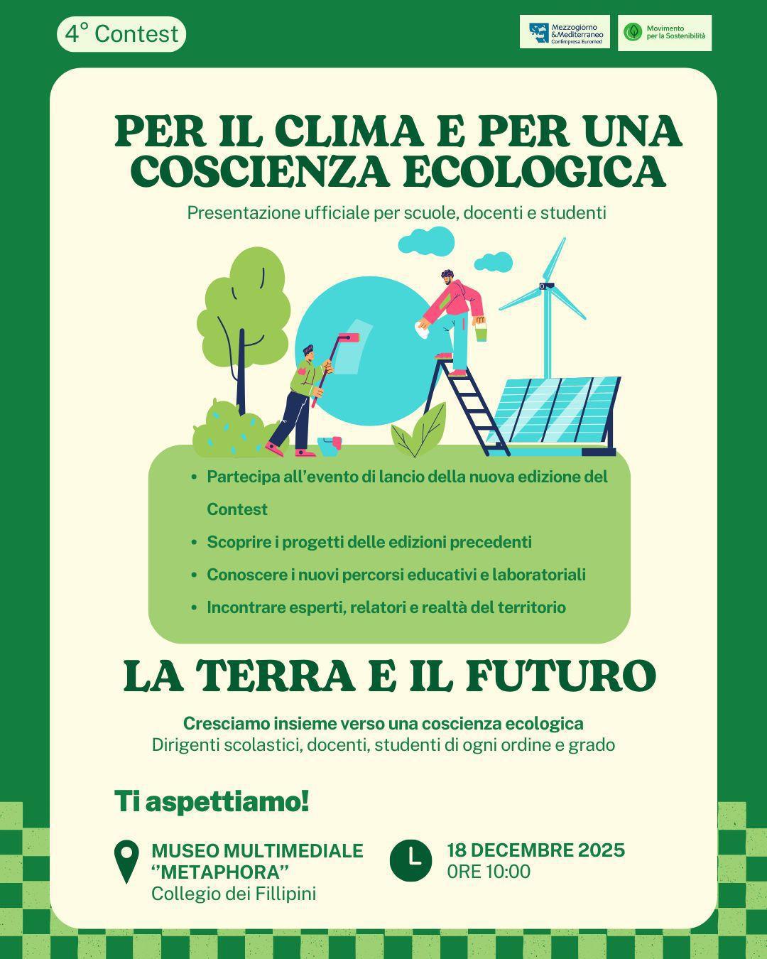 4° Contest per il clima e per una coscienza ecologica (inizio ore 10.00)