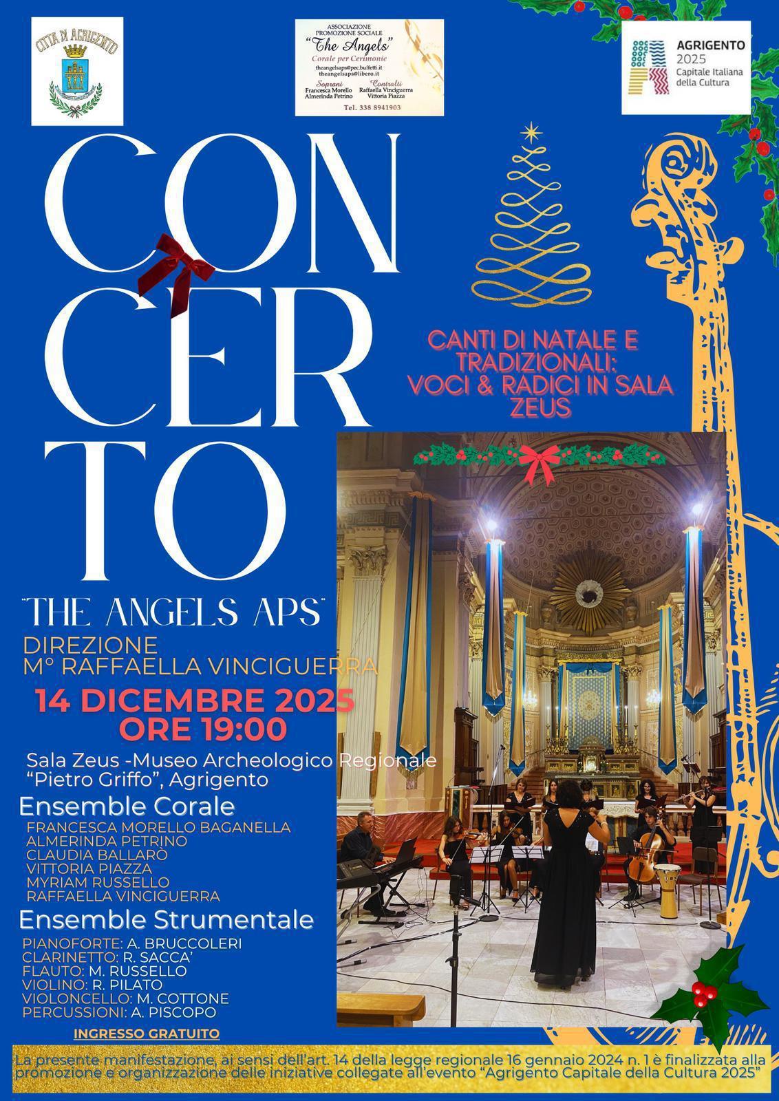 Concerto The Angels APS - Direzione M° Raffaella Vinciguerra (inizio ore 19.00)