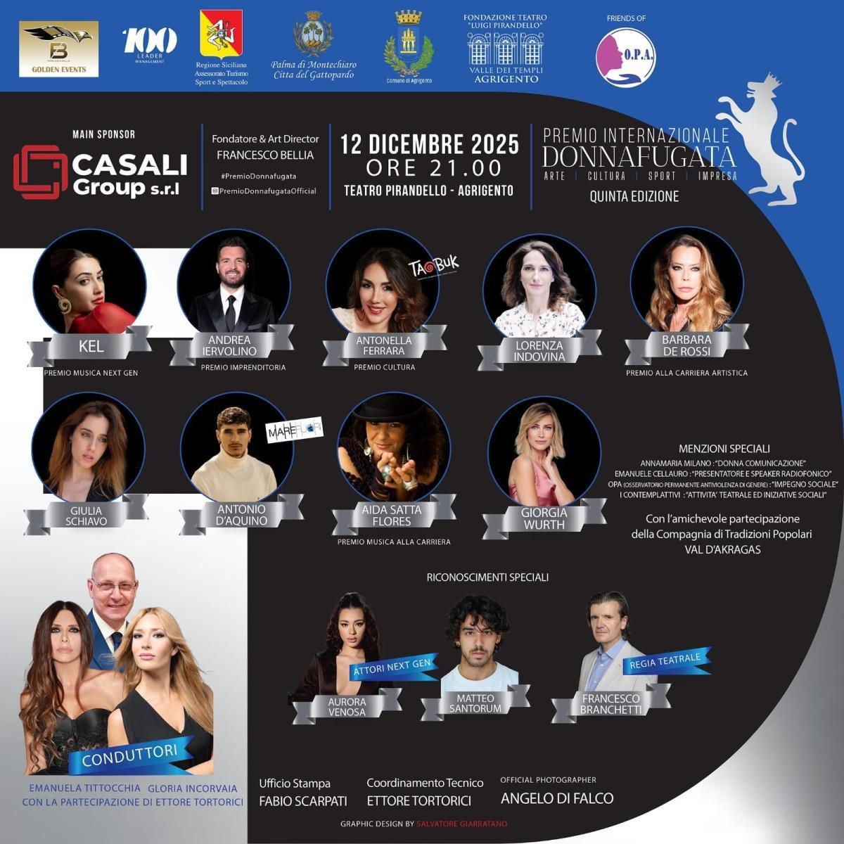 Premo Internazionale Donna Fugata - quinta edizione (inizio ore 21.00)