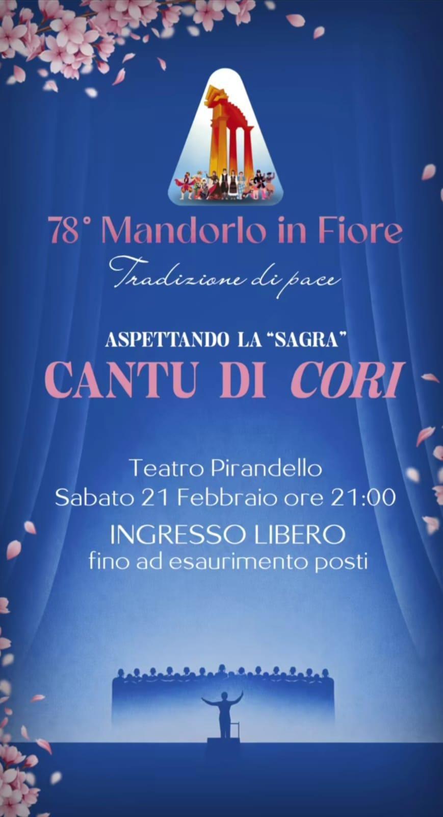 Aspettando la "Sagra" Cantu di Cori (start h. 21.00)