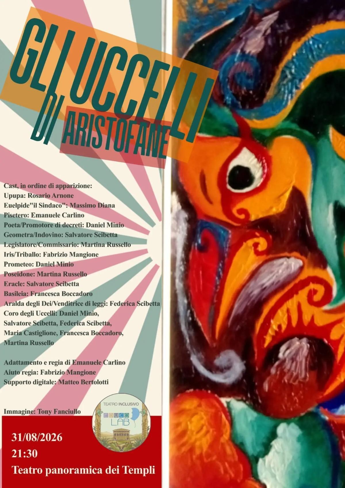 Gli Uccelli di Aristofane (start h. 21:30)