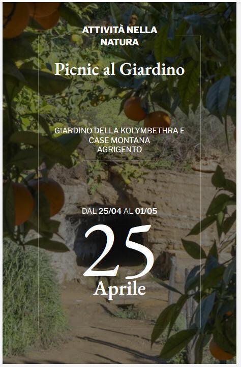 Picnic al Giardino - Una giornata speciale sotto gli agrumi Picnic al Giardino - Una giornata speciale sotto gli agrumi