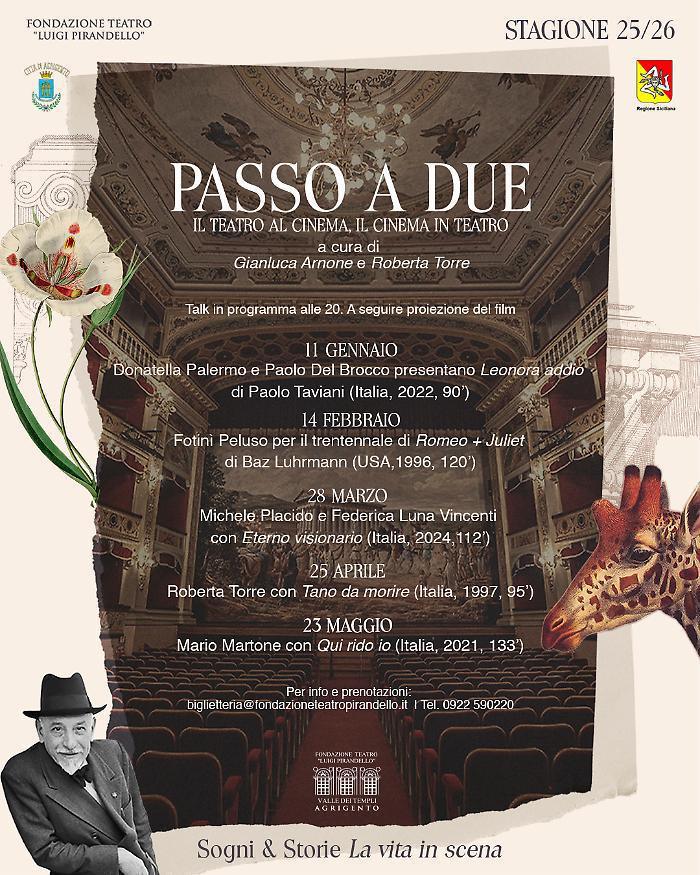 Passo a due, il teatro al cinema, il cinema in teatro. Roberta Torre con Tano da morire (Italia, 1997) (inizio ore 20.00)