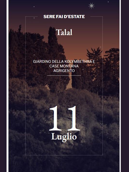 Talal Poetica e Musica con Giovanni Alfieri e Sergio Beercock (Inizio performance ore 21:00)