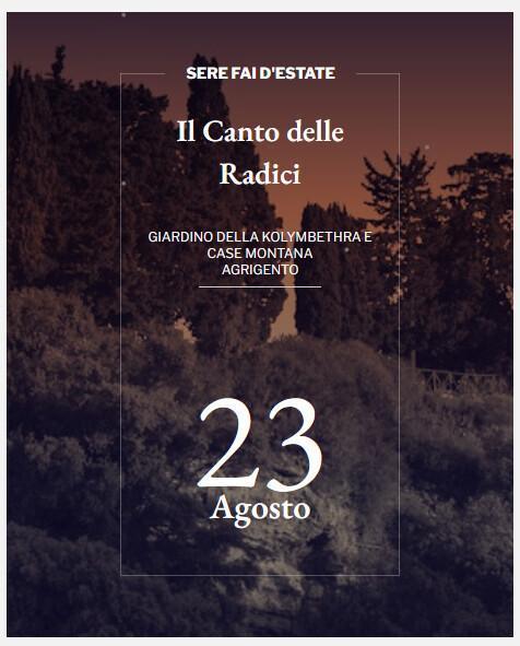 Il Canto delle Radici - Suoni e frequenze all'alba (Inizio ore 5:00 puntuali)