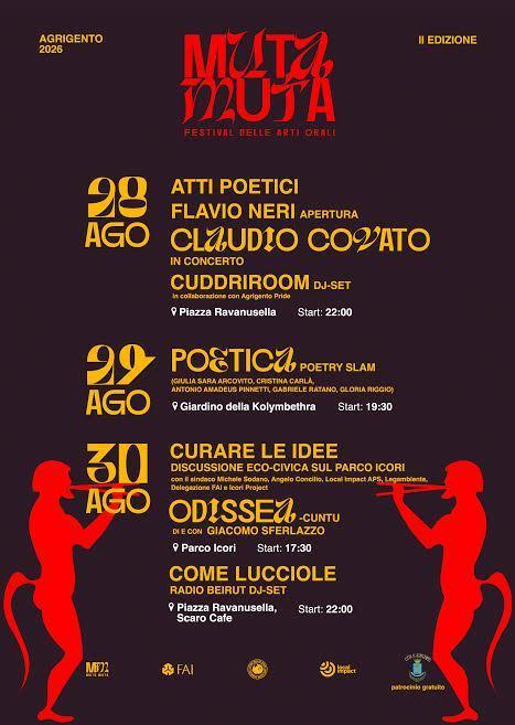 “Curare le idee” discussione eco-civica sul parco Icori - a seguire “Odissea - U cuntu” (start h. 17:30)
