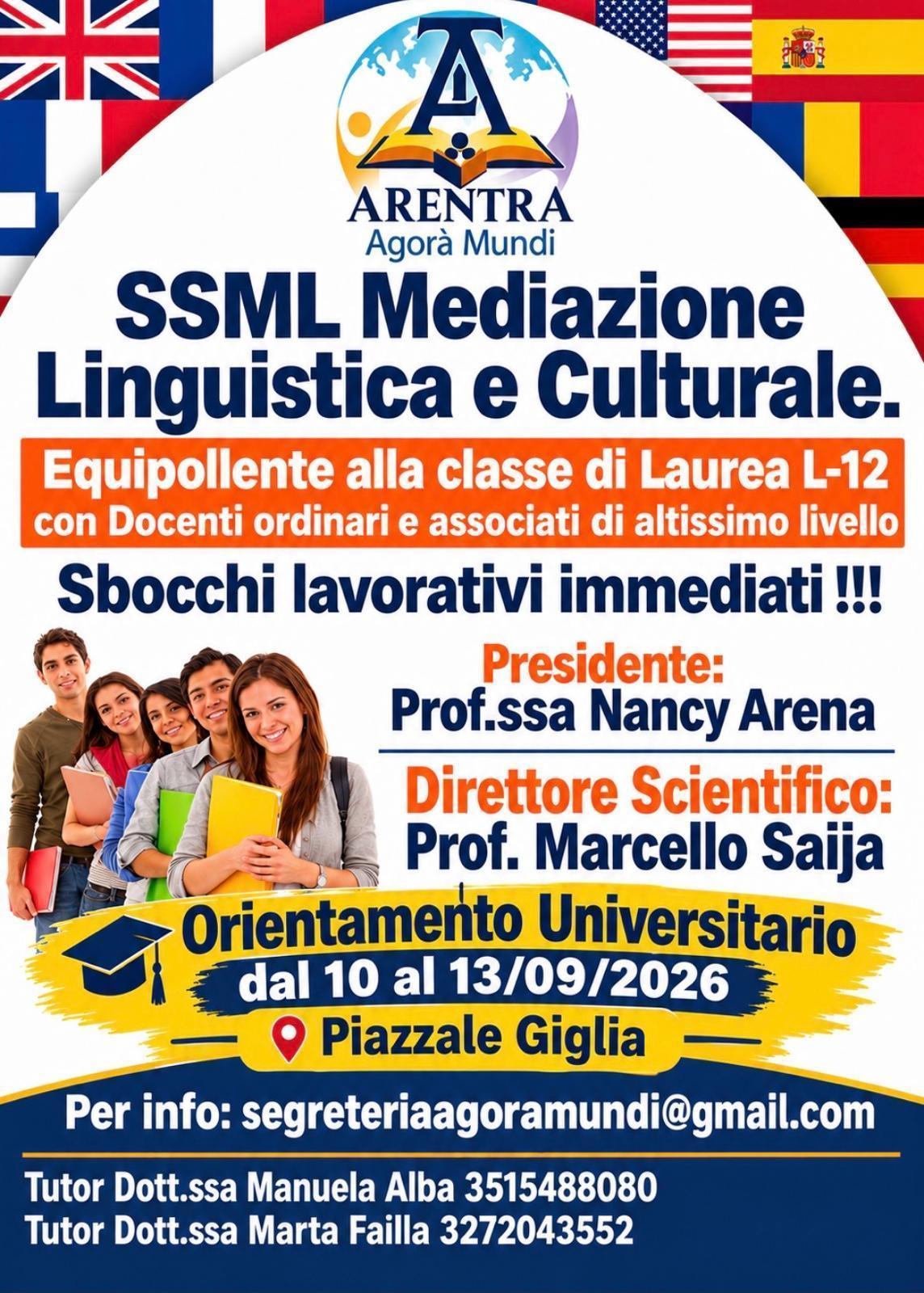 SML “Agorà Mundi” (h. 18:00 - 24:00)