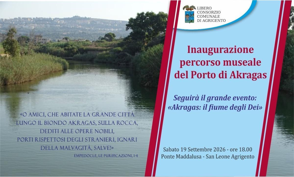 Inaugurazione spazio museale, Antico Porto di Akragas (h. 18:00)