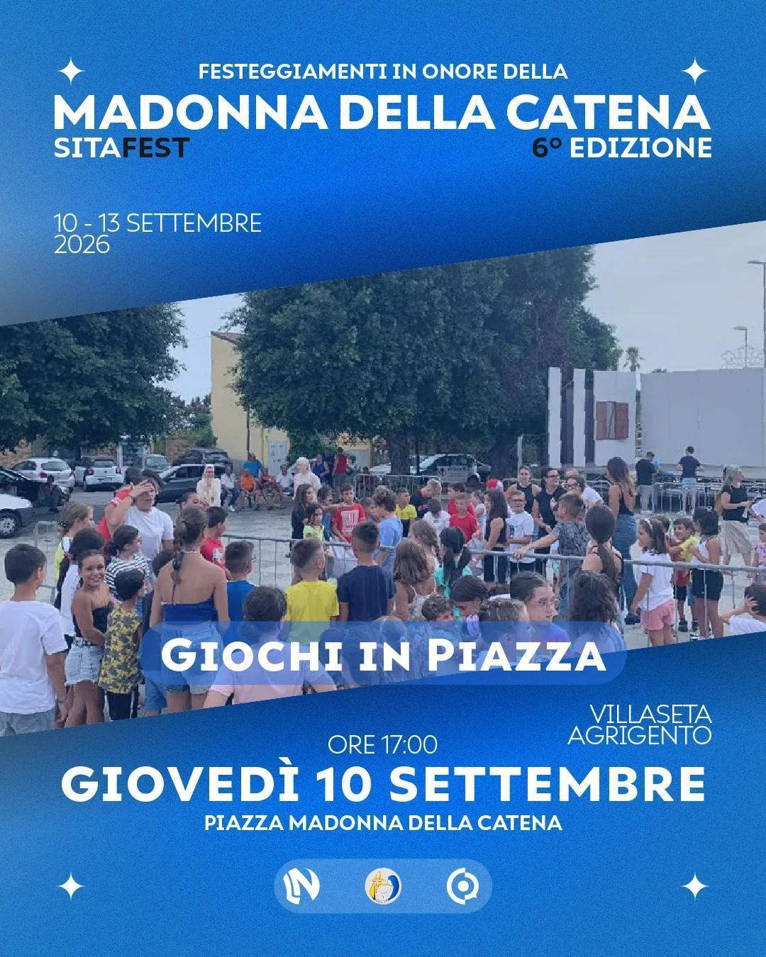 Giochi in piazza - SitaFest (inizio ore 17:00) 