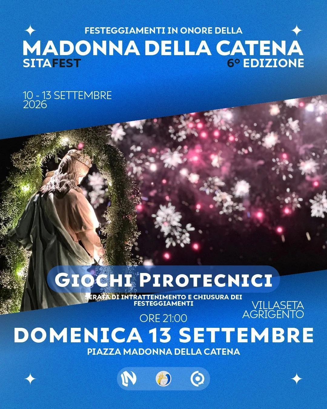Spettacolo di Giochi Pirotecnici - SitaFest (inizio ore 21:00) 