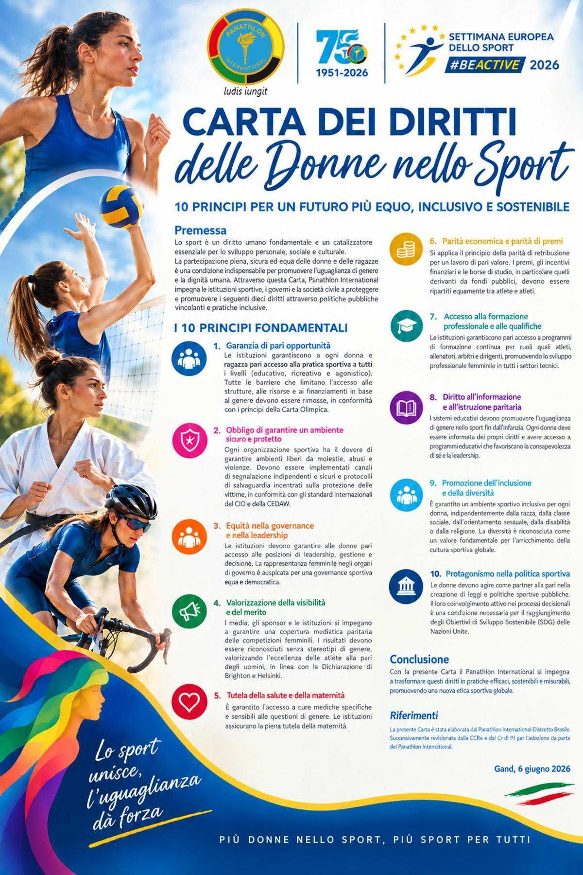 Carta dei Diritti delle Donne nello Sport (dalle ore 9:00) organizzato da Il Panathlon Club di Agrigento - su richiesta pubblicazione evento Carta dei Diritti delle Donne nello Sport (dalle ore 9:00) organizzato da Il Panathlon Club di Agrigento - su richiesta pubblicazione evento