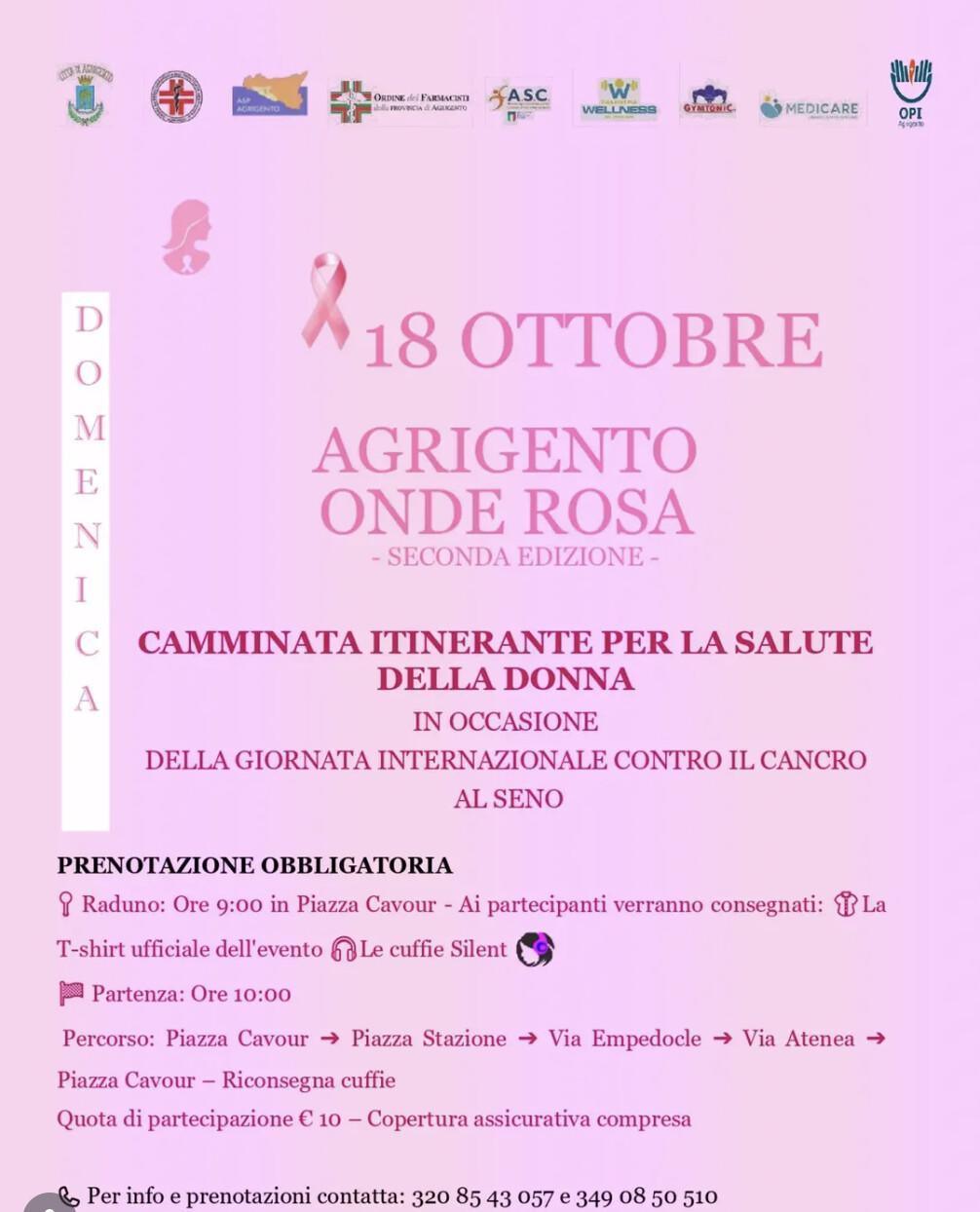 Onde Rosa "Camminata itinerante" Prenotazione obbligatoria! (h. 9:00)