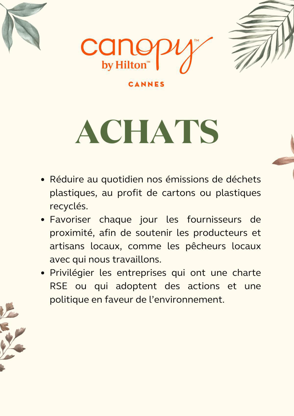 Nos éco-gestes