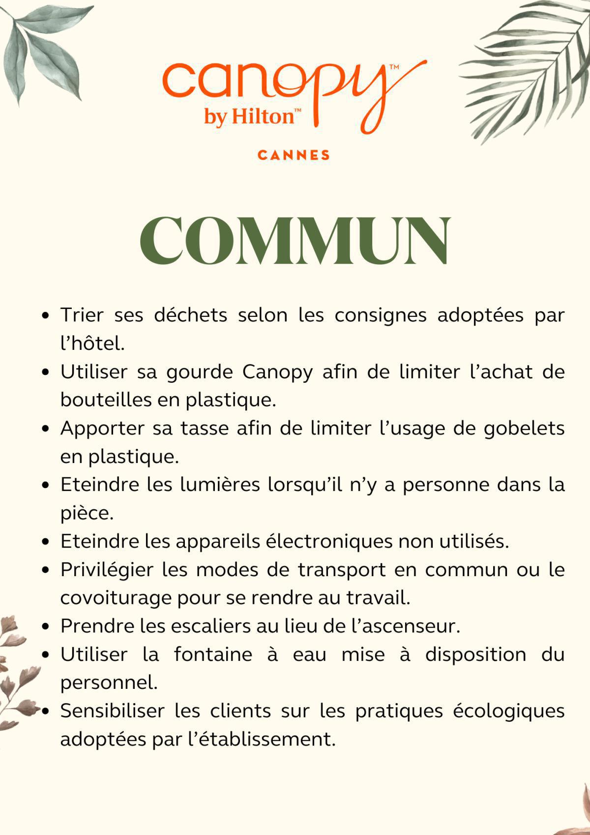 Nos éco-gestes