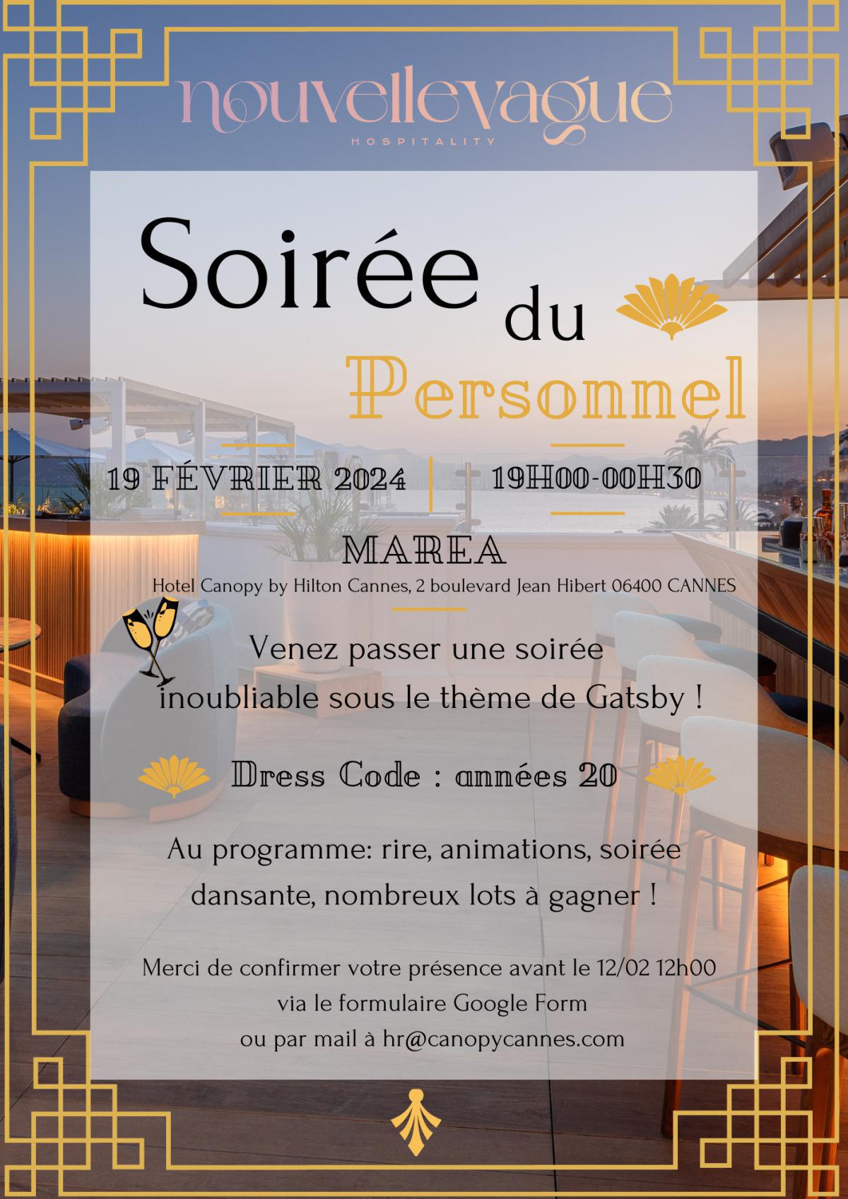 19 février 2024 Soirée du Personnel