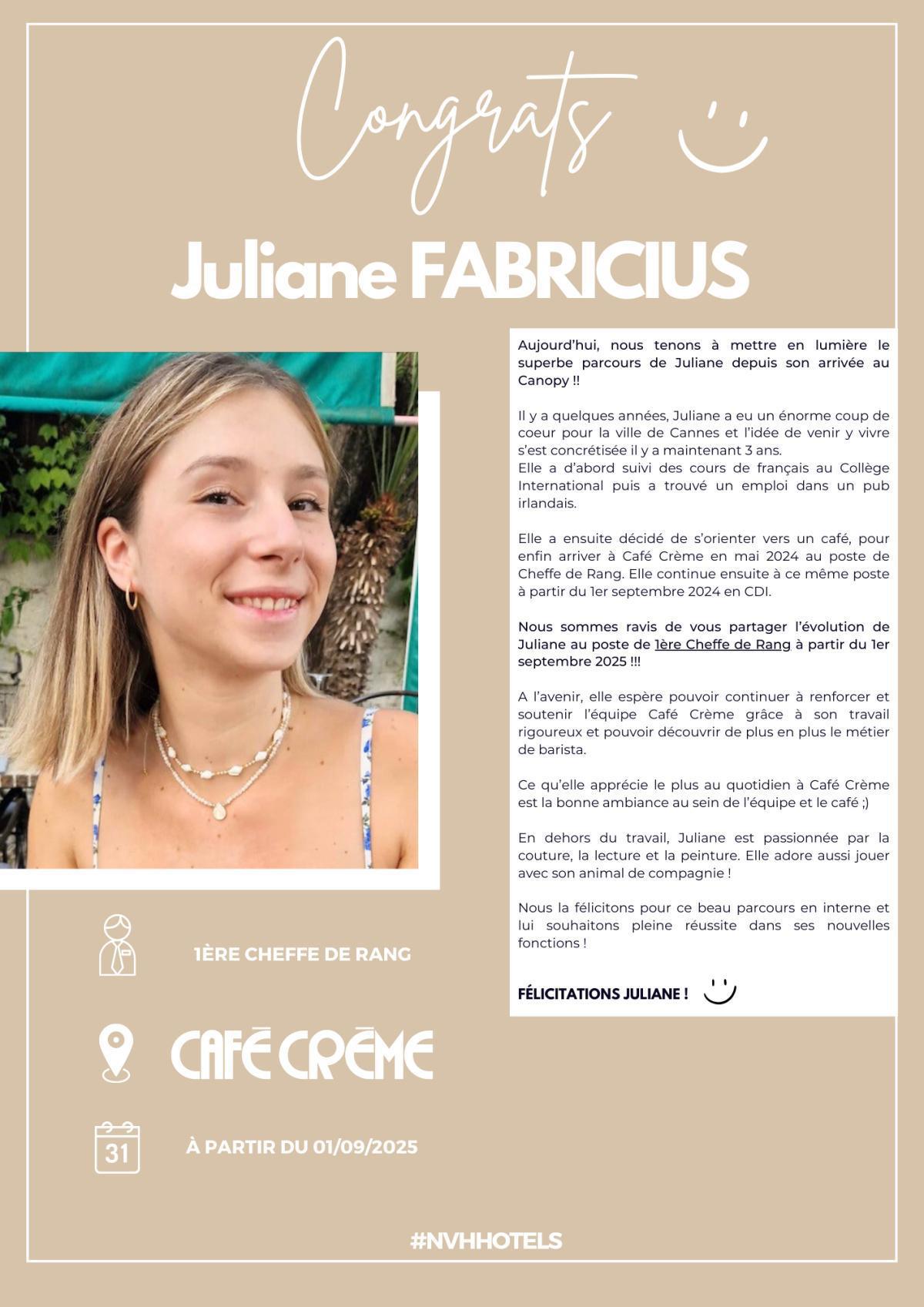 Nos évolutions en interne !