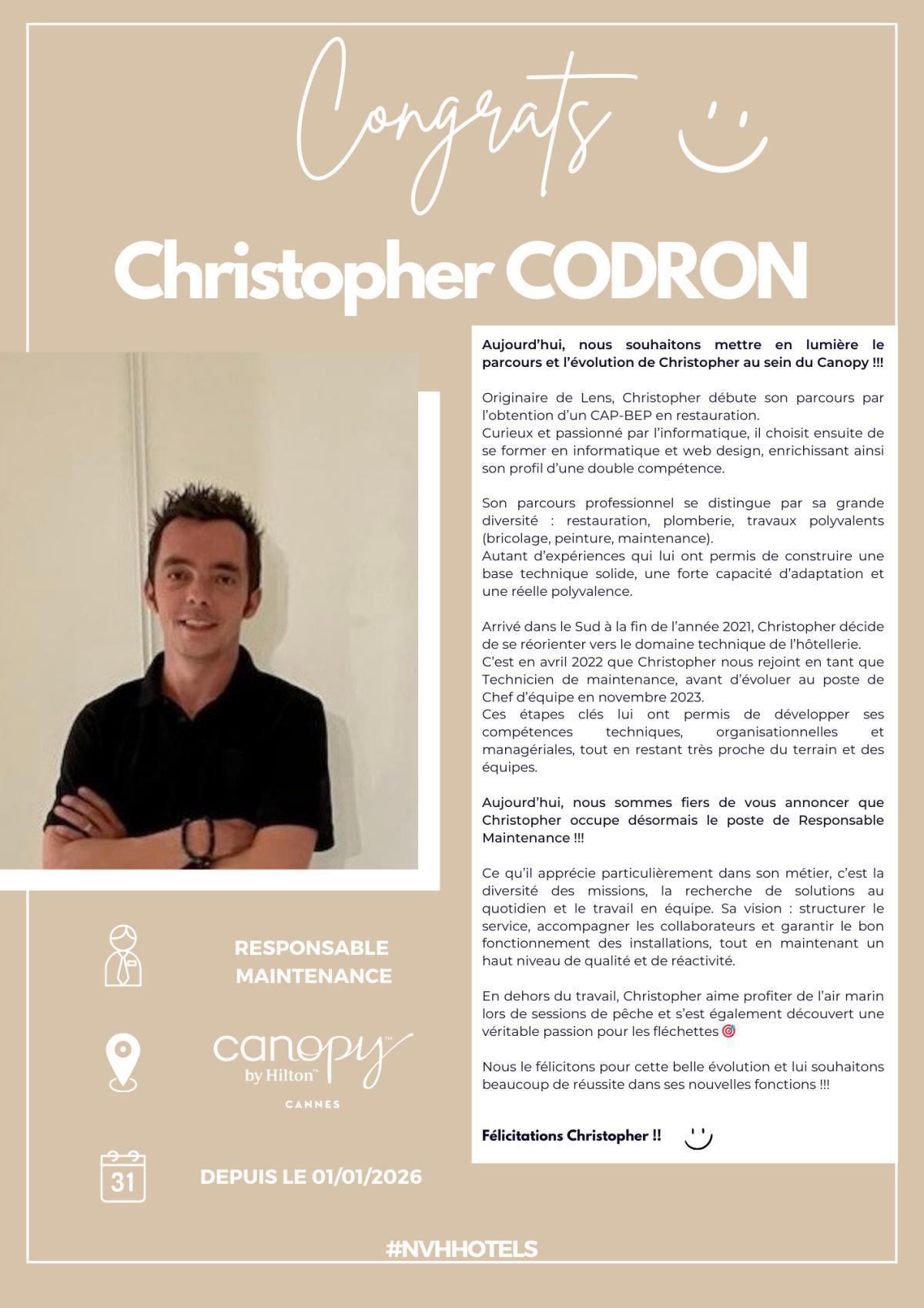 Nos évolutions en interne !