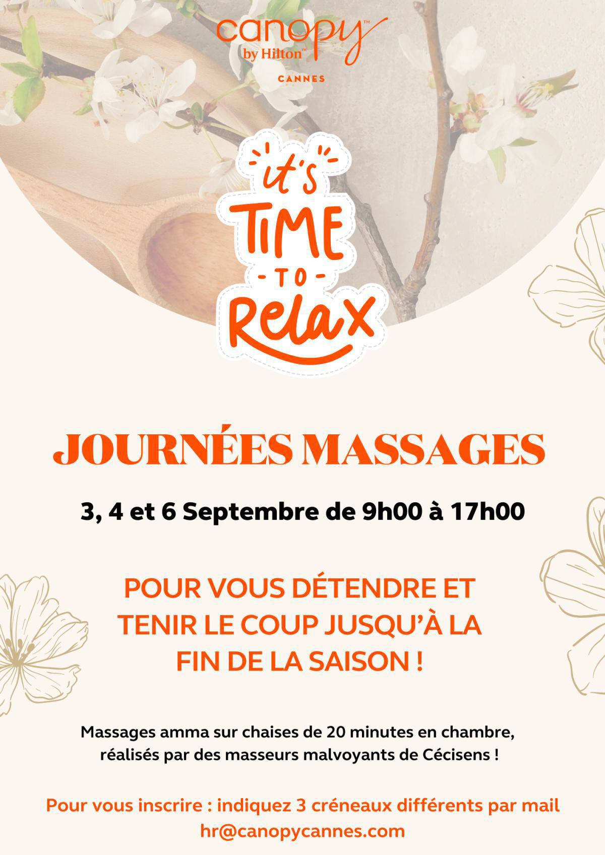 Sept 2024 Journées massages