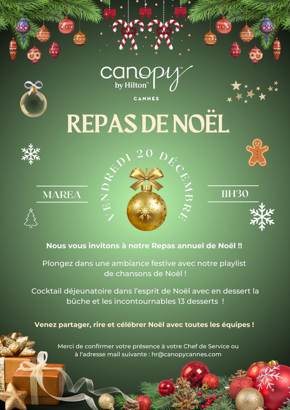 20 Déc 2024 Repas de Noël