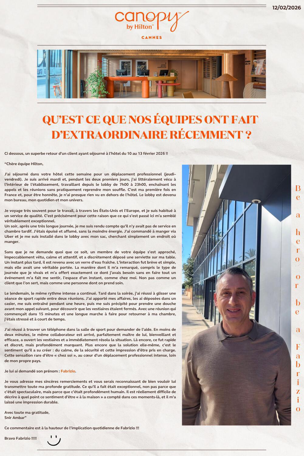 Vos actions extraordinaires !!!