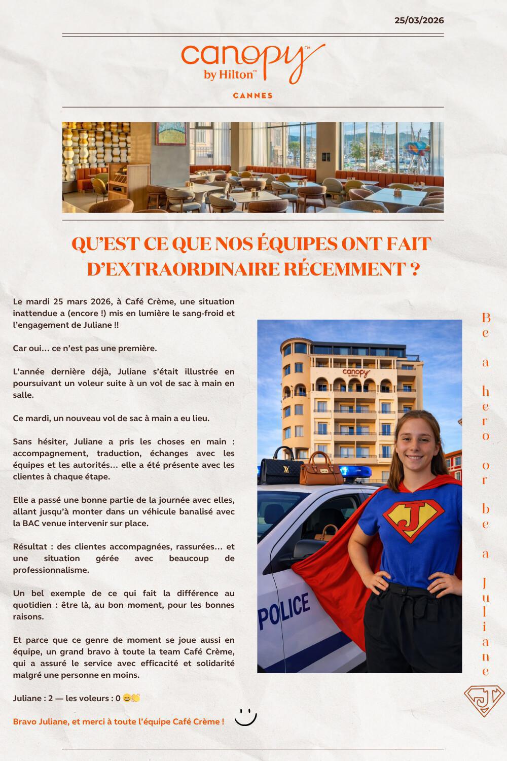 Vos actions extraordinaires !!!
