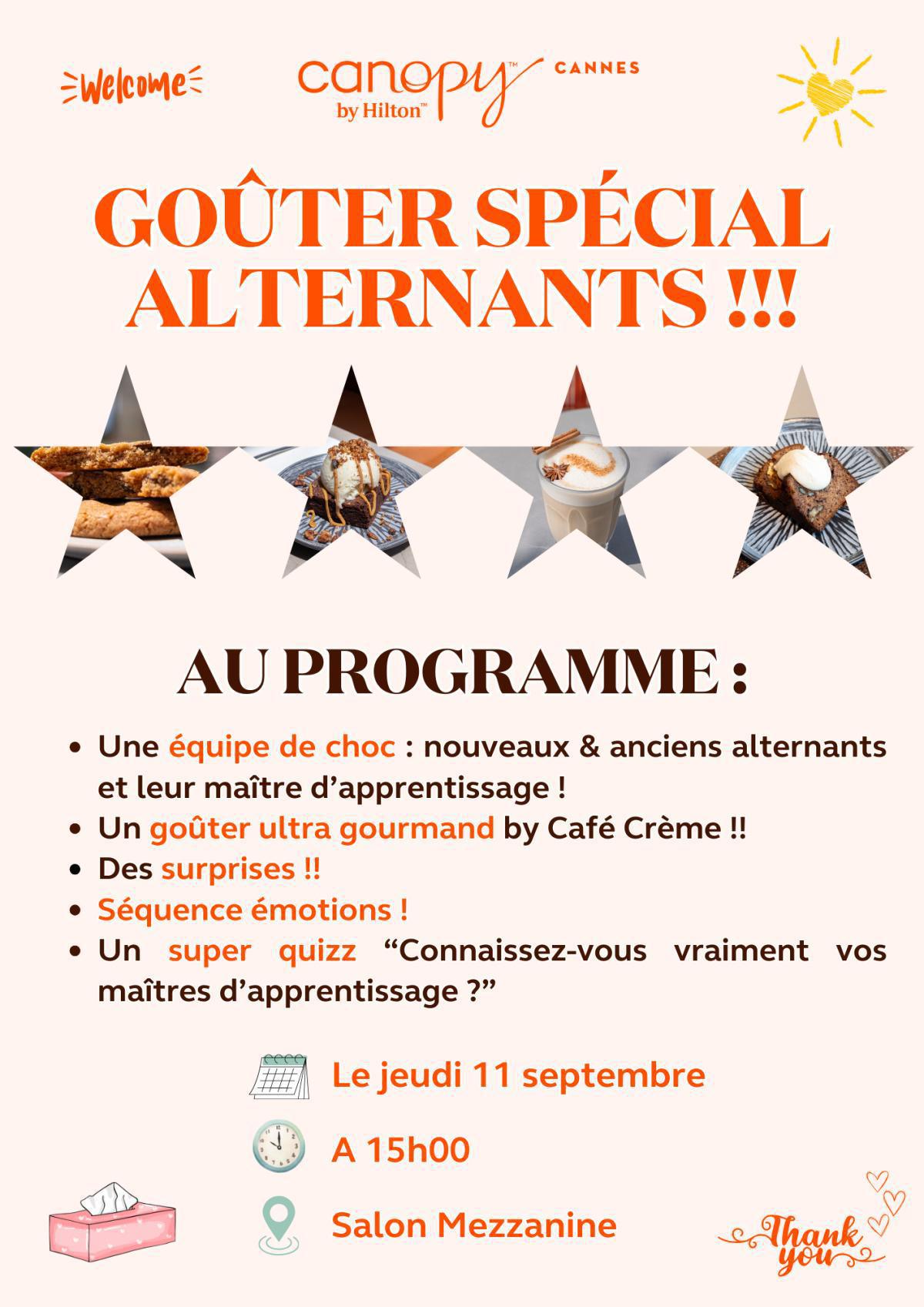 Goûter spécial alternants